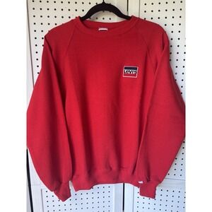 Levi's Vintage Raglan Sweatshirt Medium Red Crewneck 1980s 90s USA Made